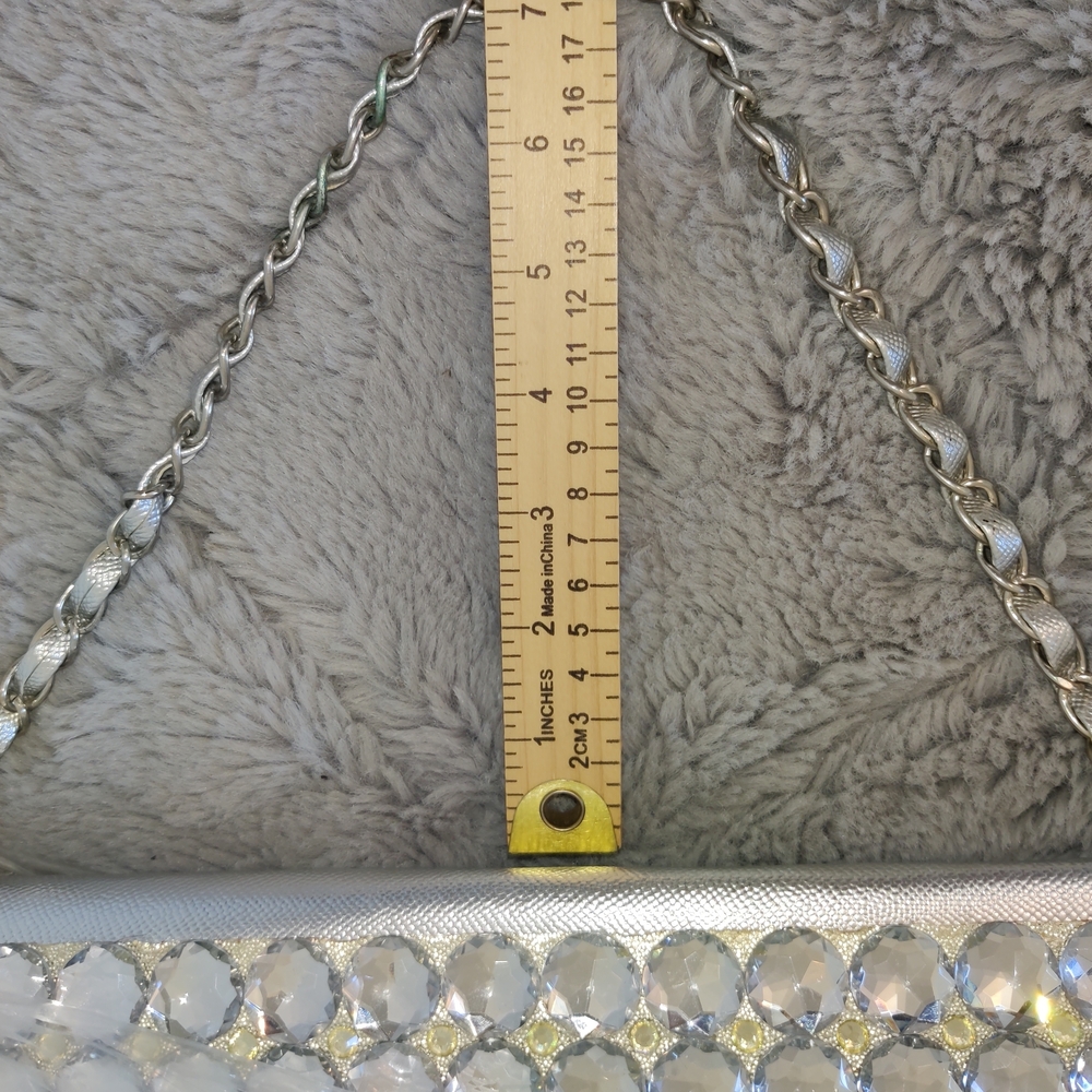 Silver Rhinestone Clutch - Picture 8 of 11